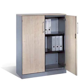 Beistellschrank mit Holzdekortüren