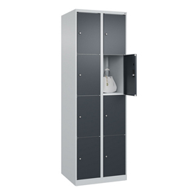 Fächerschrank mit 4 Türen übereinander